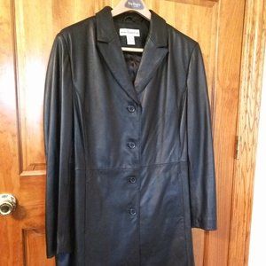 Women's Modern Essentials Leather Coat size 18